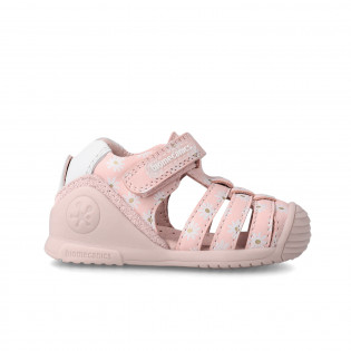 Sandalias flores rosa 232105-A