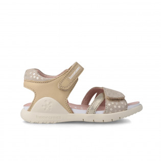 Sandalias oro de piel 232248-B