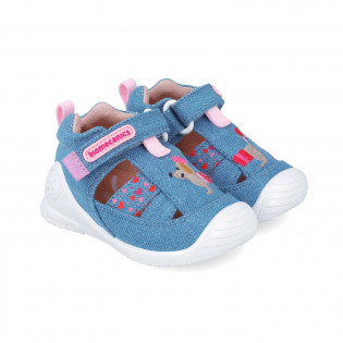Canvas sandals for first...