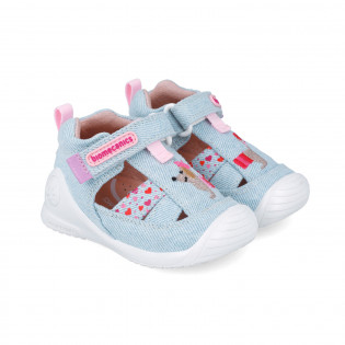 Canvas sandals for first...